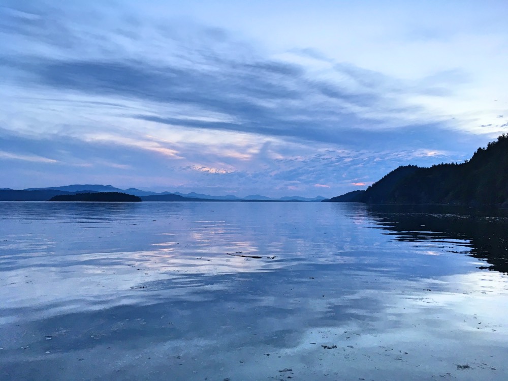 Stunning view from Montague Harbour on Galiano Island.
