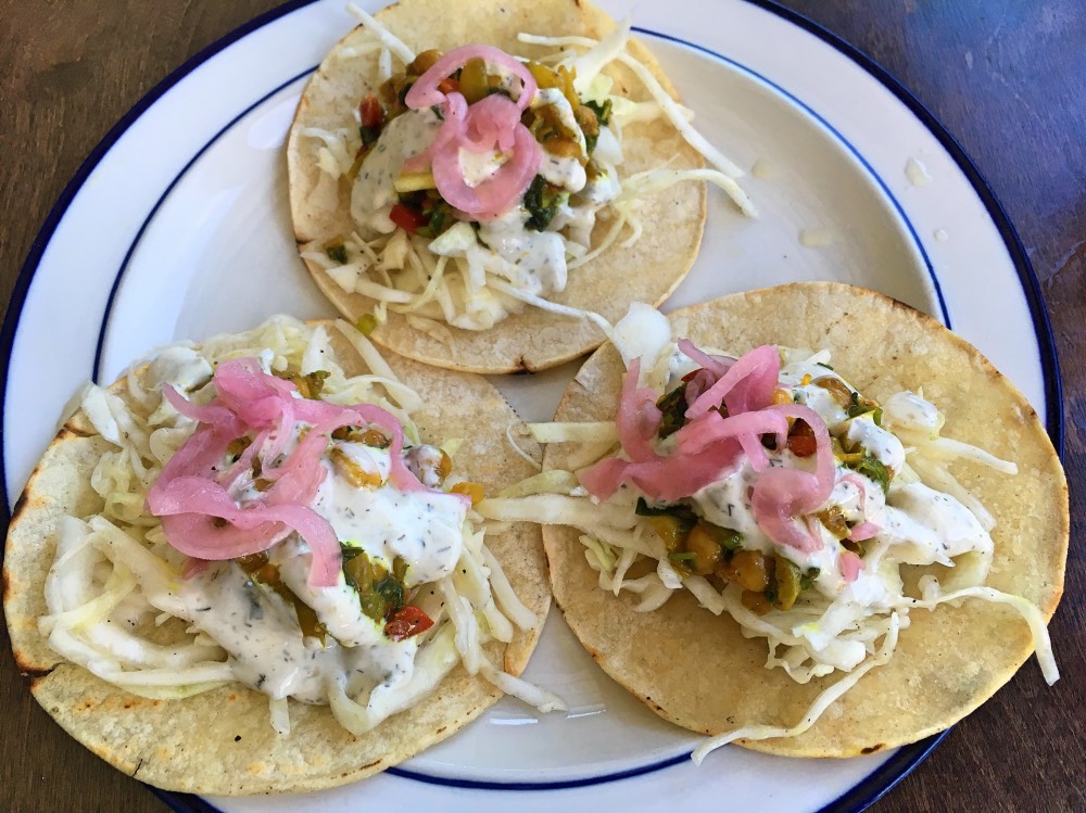 Delicious tacos at The Crane and Robin.